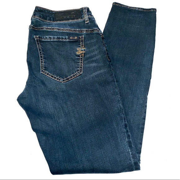 dark blue skinny stretch jeans